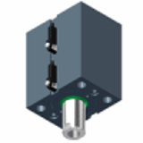 Design CD1-120 - axial through holes countersunk - O-ring ports